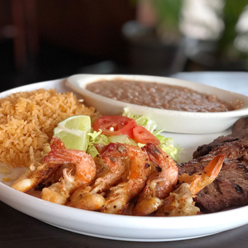 Carne asada with butterfly